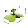 thumbnail image 3 of Green Automatic 360 Degree Rotating Garden Sprinkler For Yard Lawn Irrigation System Hose Water Sprayer Adjustable Spray Pattern, 3 of 7