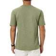 thumbnail image 6 of WULMLEO Mens T-Shirts Summer Crew Neck Casual Shirts Plain Short Sleeve Basic Tees Army Green L, 6 of 6