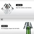 thumbnail image 2 of Sparkling Prosecco Bottle Sealer Saver Wine Champagne Stopper, 2 of 9