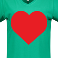 thumbnail image 4 of Inktastic Red Heart Women's V-Neck T-Shirt, 4 of 5