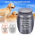 thumbnail image 2 of ZHOUBA Compact Pets Urn Easy Use Metal Sealed Waterproof Ashes Casket for Home, 2 of 5