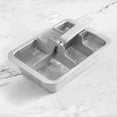 thumbnail image 5 of Paquete de 3 Bandejas para Cubitos de Hielo de 6 Ranuras con Asa de Fácil Liberación. Bandeja de Acero Inoxidable para Hacer Cubitos de Hielo de Tipo., 5 of 5