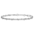 thumbnail image 3 of Sterling Silver Anklet 9 inch mm Double Strand w/.5in ext., 3 of 5