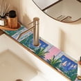 thumbnail image 2 of Yayeee Faucet Mat for Kitchen Sink 30" Diatomite Long Splash Guard Pad, Boat Seaside, 2 of 7