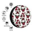 thumbnail image 4 of Naloa Rose Flowers PVC Leather Spare Tire Wheel Cover for Car Truck SUV Camper Trailer Universal Fit many size15 inch, 4 of 6