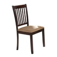 thumbnail image 5 of 5 Piece Cappuccino Wood Rectangle Kitchen Dinette Dining Table & 4 Side Chairs Set, 5 of 5