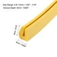 thumbnail image 2 of Unique Bargains Edge Trim U Seal Yellow PVC Plastic U Channel Edge Protector Fits 1/32'' - 1/16'' Edge 20 Feet Long, 2 of 3