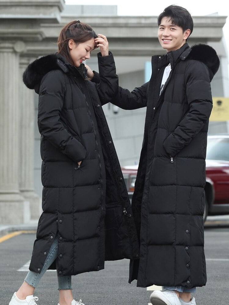 extra long bubble coat