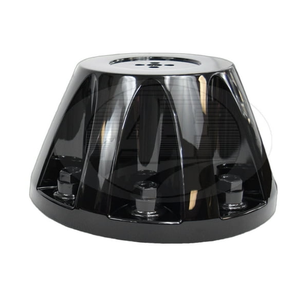 Rear Center Hubcap Black Chrome Plated ABS for 2011-Newer GMC/Chevy 3500HD Dually