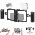 thumbnail image 1 of NEEWER Upgraded Phone Rig Vlogging Kit, Video Stabilizer with Dual Handle, Wireless Mic Clip Slot for TikTok YouTube, Compatible, 1 of 7