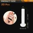thumbnail image 2 of 20Pcs M6x30mm Threaded Nylon Phillips Cross Pan Head Machine Screws Bolts White, 2 of 6