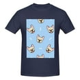 thumbnail image 4 of Bingfone Cute French Bulldog Men'S Loose Fit Short-Sleeve Pocket T-Shirt, 4 of 7