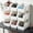 White, variant on Stackable Open-Front Plastic Storage Bins Garage Workshop Organizer Tool Box for Hardware Parts Screws Nails Cleaning Supplies Pantry Household Sundries with Side Handles
