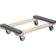 thumbnail image 1 of Kleton Hardwood Rubber Ends Dolly, 18-Inch Width, 24-Inch Length, 900 lbs Capacity, 3-Inch Polyolefin Casters, 1 of 1