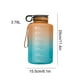 thumbnail image 3 of Botella de agua motivacional Eigraketly 3,78 l con marcador de tiempo naranja verde, 3 of 6