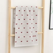 JeashCHAT Valentine Hand Towel for Bathroom, Cotton Face Towel, Decorative Love Heart Towels, Super Soft Thick Highly Absorbent Quick Dry Towels, 13"x29"