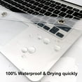 thumbnail image 4 of EcoNesxp PEVA Robuste Épaissi 72x76 Pouces 12 Oeillets Pouces Doublure de Rideau de Douche Transparente 1 Oeillets, 4 of 5