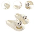 thumbnail image 6 of yotijay Big Eyed Dog Shaped Slippers Summer Casual Hole Shoes for Bathroom Birthday Gift White 36 to 37, 6 of 9