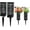 Black-4pack, variant on 4 Pack 12 Inch Cemetery Vases with Stake – Graveside Use, Memorial Day & Headstone Decor – Honor Loved Ones, for Holding Bouquets