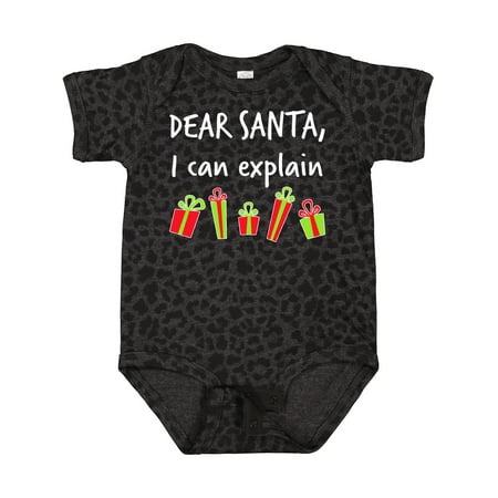 

Inktastic Dear Santa I Can Explain... Gift Baby Boy or Baby Girl Bodysuit