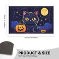 thumbnail image 3 of Halloween-themed Welcome Doormats - for Yard House Entryway Outdoor Backyard Deco 19.7" X 31.5" - Halloween Night Anti-slip Entrance Mat Cute Kitten Scary Cat Practical Halloween Festival Decorations, 3 of 5