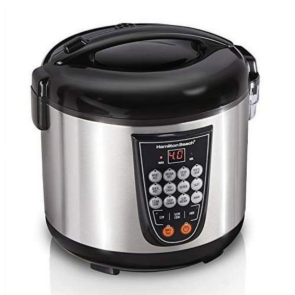 Arroz, olla de cocción lenta y vaporizador de alimentos Hamilton Beach Digital