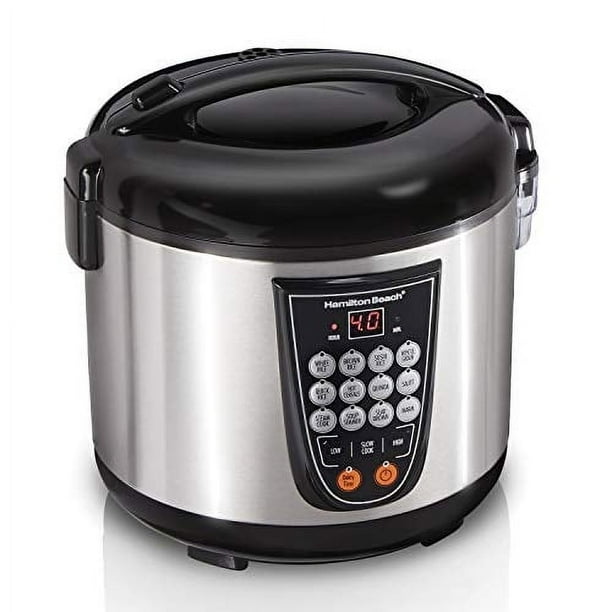 Arroz, olla de cocción lenta y vaporizador de alimentos Hamilton Beach Digital