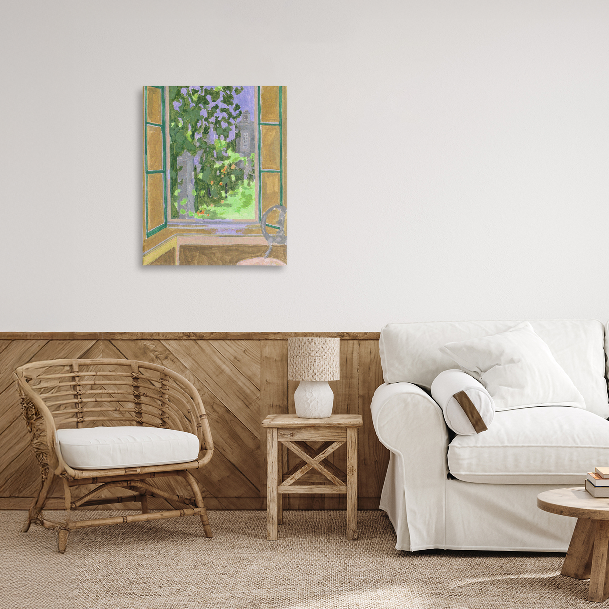 Seat For Spring Expression Canvas Wall Art, design by Melissa Wang