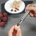 thumbnail image 3 of Multipurpose Household Longan Corer, Lychee Corer Fruit Corer and Pitter Save Labors Stainless Steel Berry Corer Tool Fruit Core Remover for Restaurant Kitchen, 3 of 7