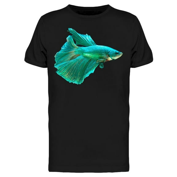 Bluesilver Betta Fish T-Shirt Men -Image by Shutterstock, Male Large