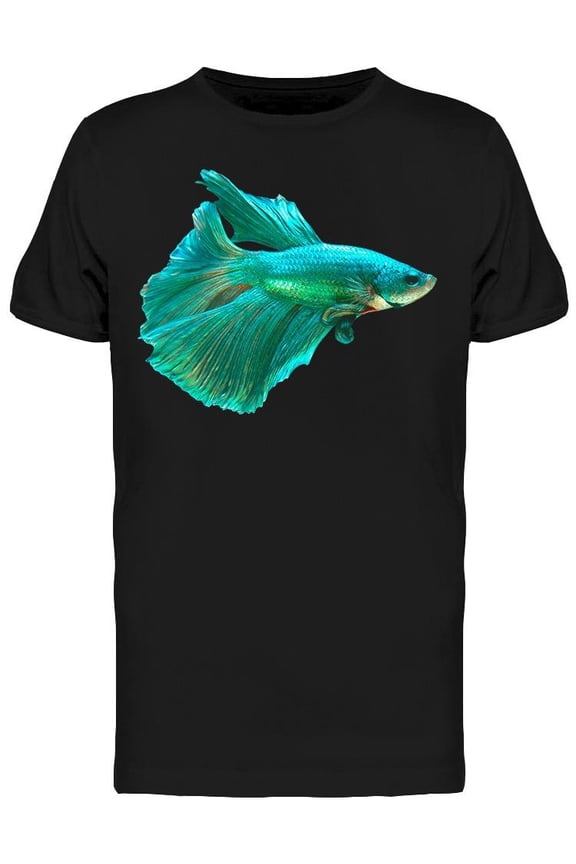 Bluesilver Betta Fish T-Shirt Men -Image by Shutterstock, Male XX-Large