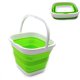 thumbnail image 1 of Cubo de agua plegable - Fregadero plegable - Cubo de agua portátil para el hogar, limpieza de platos, cubo de pesca al aire libre, 1 pieza verde 3L, 1 of 1