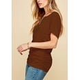 thumbnail image 4 of Made by Johnny Women's Dolman Drape Top with Side Shirring XS RUST, 4 of 6