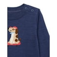 thumbnail image 4 of Garanimals Baby Boy Long Sleeve Slub Jersey Bodysuit, Sizes 0-24 Months, 4 of 5