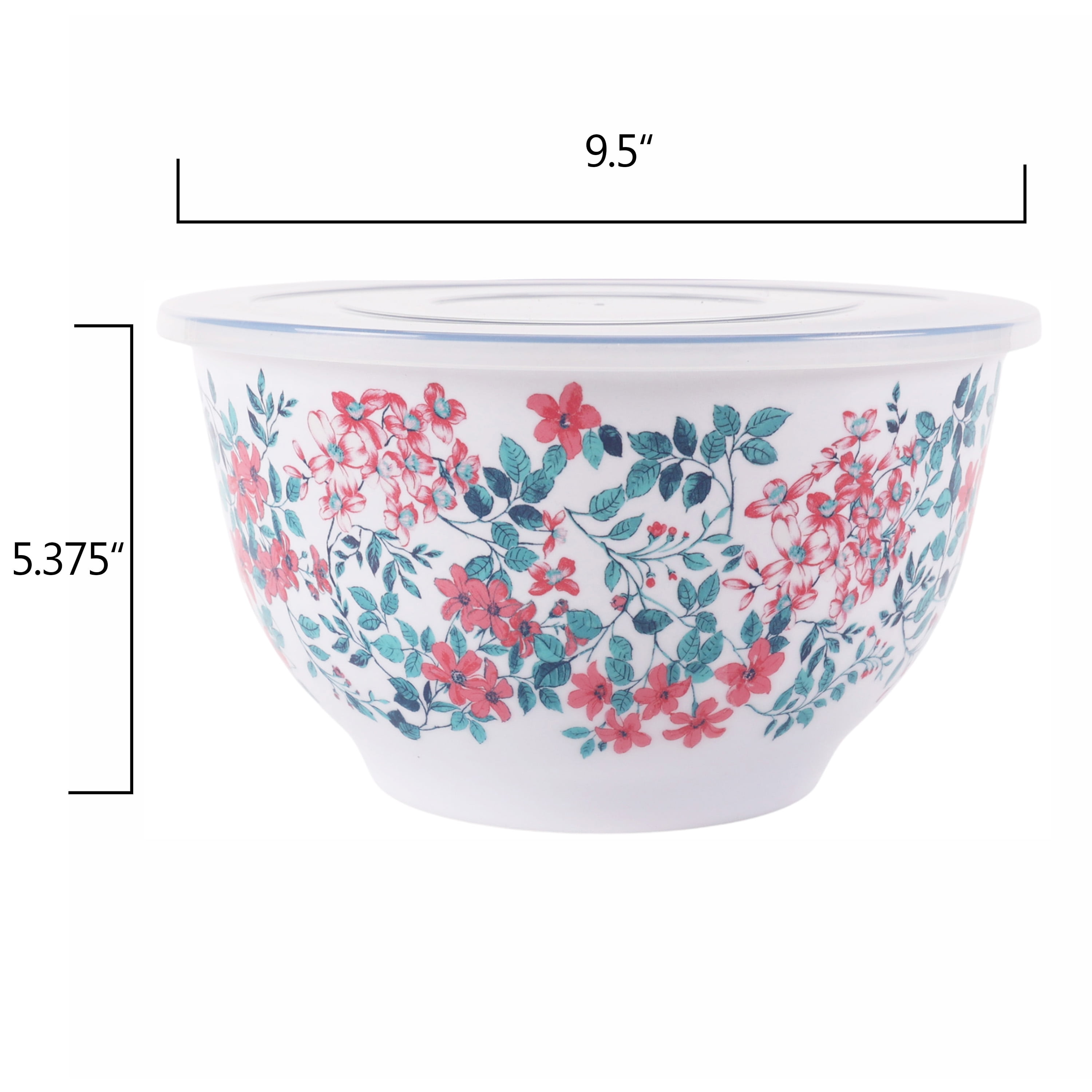 The Pioneer Woman Fancy Flourish 10-Piece Melamine Mixing Bowl Set