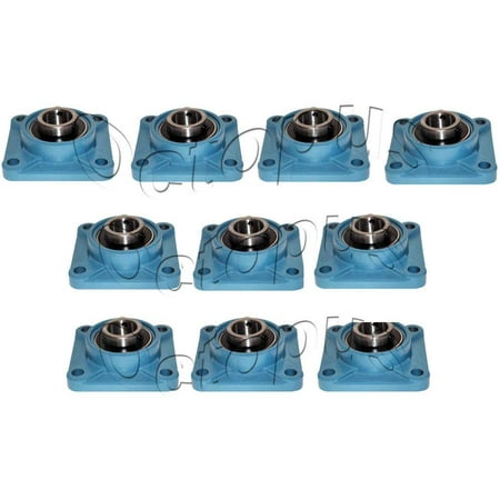 10 Pcs Premium UCF 202-10 Self-align 4 Bolt Flange Pillow Block Bearing 5/8 inch