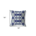 thumbnail image 5 of 18"x18" Indigo Pink Zippered Suede Geometric Throw Pillow, 5 of 5