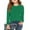 AB05-Green, variant on Inglocry Girls Basic Long Sleeve Shirts Toddler Kids Soft Cotton T-Shirt Crew Neck Fall Winter Tee Tops Hot Pink 7-8Y