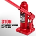 thumbnail image 2 of 14.5" 3 Tons (6613.8 lbs) Car Pickup SUV Auto Repair Manual Automotive Hydraulic Welded Bottle Jack Red, 2 of 6