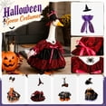 thumbnail image 2 of Halloween Wizard Porch Goose Outfit, Witch Geese Costume for 23" Cement or Plastic Goose, Yard Lawn Outdoor Garden Patio Magical Wizard Party Decor, Gothic Duck Statue Dress, 2 of 8