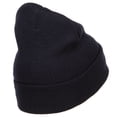 thumbnail image 3 of Guinea Flag Embroidered Long Beanie - Navy OSFM, 3 of 5