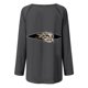 thumbnail image 5 of Blusa de manga larga con cuello redondo para mujer, camisetas informales con estampado de animales Pompotops  FGAJ741, 5 of 5
