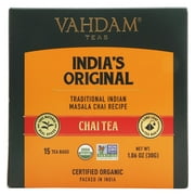 Vahdam India - Chai Tea India's Original Traditional Masala - 15 Tea Bags