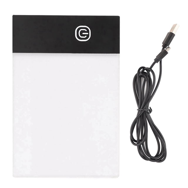 Tablero de luz LED A6 con brillo, kit de libro giratorio para trazado de manualidades, tableta de dibujo para niños