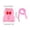 Pink, variant on Adjustable Rabbit Harness with 3.94ft Leash, Breathable Mesh Vest for Small Pets, Escape Proof for Outdoor Walking, Gray