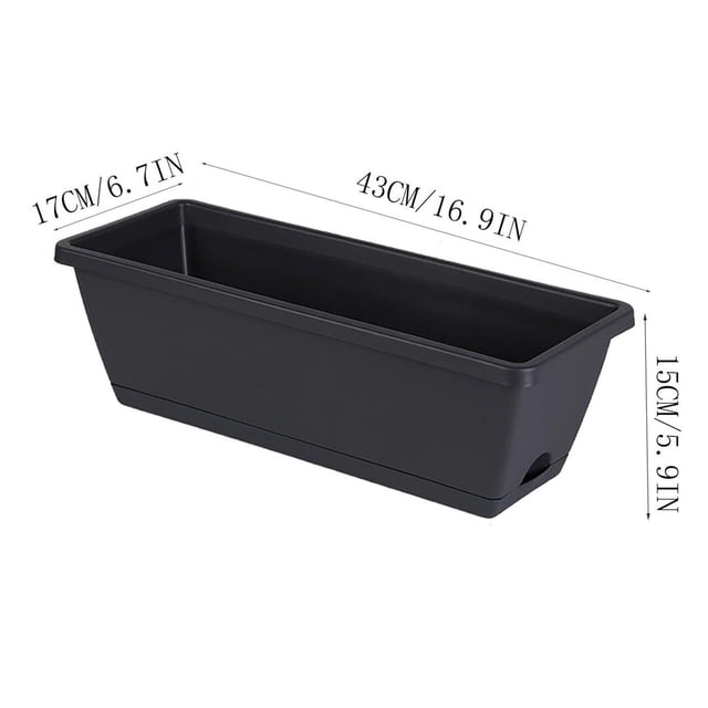 CHOK Clearance Items!Vegetable Growing Pot Durable Plastic Planter Balcony Gardening Trough Easy-to-Use Planting Container Urban Rooftop Gardening Ideal for Small Spaces El monitor|Plas