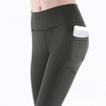 thumbnail image 5 of KUKOOSONG 2PCS Womens Yoga Leggings Ankle High Waist Tummy Control with Side Pockets, 5 of 6
