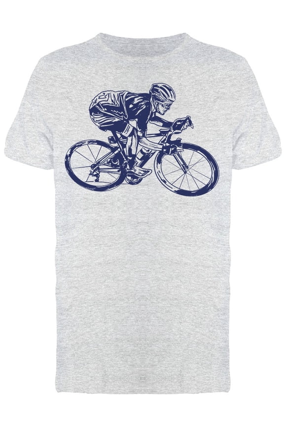 Bicyclist Rider Man Tee Men's -Image by Shutterstock