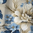 thumbnail image 4 of Designart "Victorian Coastal Tranquility: Classic Pattern VIII" Floral Blackout Curtain Panels, 4 of 4
