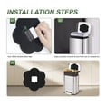 thumbnail image 3 of Repuestos Universales para Filtros de Carbón para Botes de Basura, Paquete de 12, con Forma de Flor, Carbón Activado Adhesivo, Filtros Absorbentes., 3 of 5